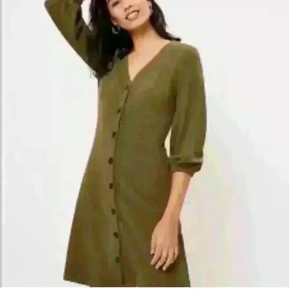 Olive Green Midi Dress